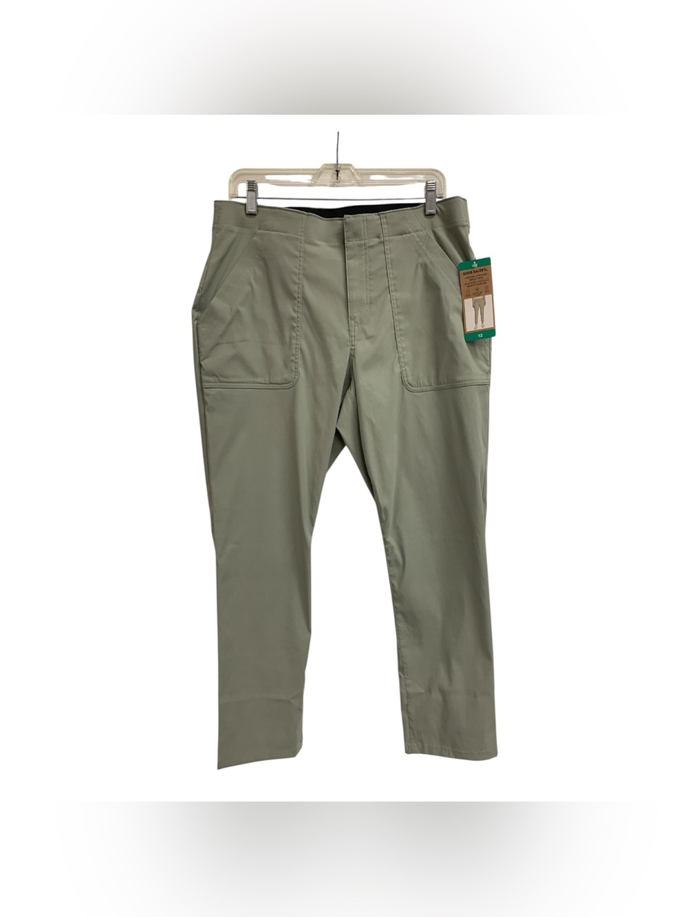 Eddie Bauer NWT Light Olive Straight-Leg Chinos Size L
